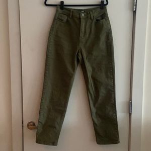 Olive army green jeans